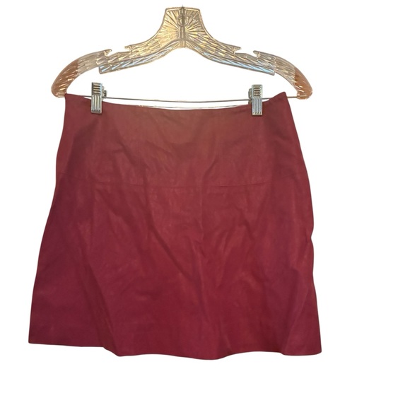 NWT FREE PEOPLE FAUX SUEDE SWEERTHEART PURPLE MINI SKIRT SIZE 8 - Picture 5 of 16